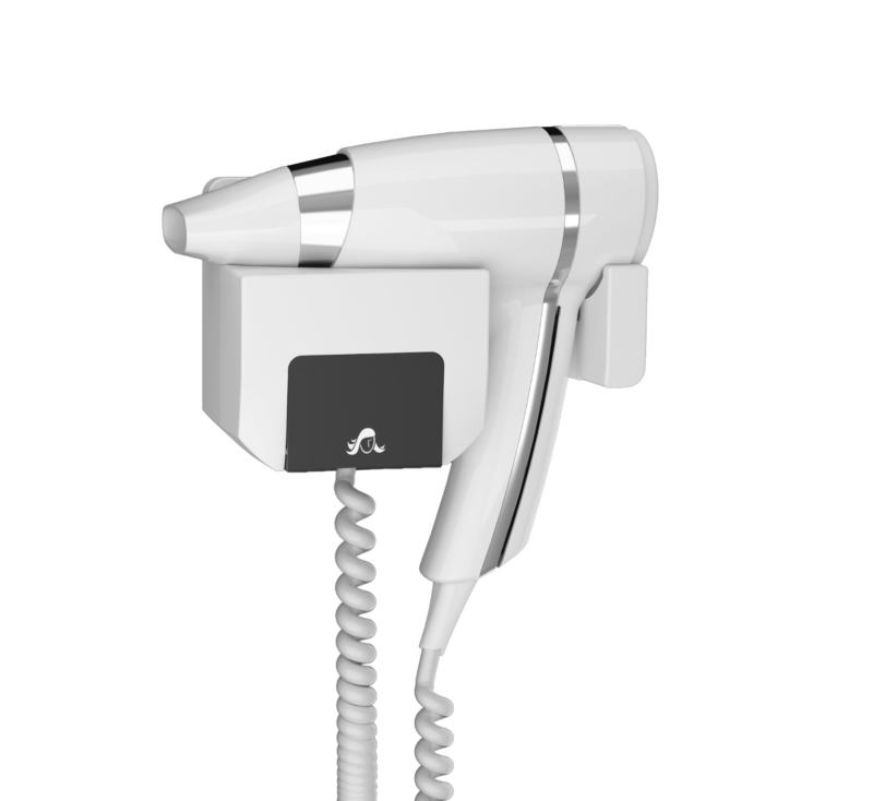 Secador  Cabelo 1600W BRITTONY Branco  Base de suporte FRONTAL