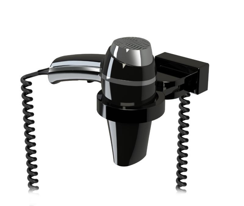 Secador Clipper Preto + suporte universal 