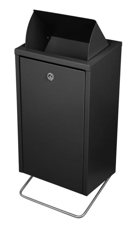 Contentor de Higiene Feminina Preto mate 18 Lt