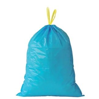 Saco Do Lixo ECOLIXO  Azul F F�cil Rolo 10 Unidades 50 Lt