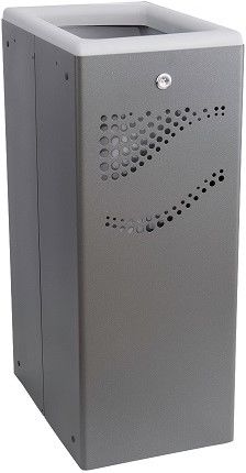 Papeleira modulo met�lico seletivo Cinza