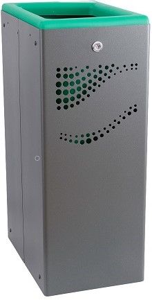 Papeleira modulo met�lico seletivo Verde