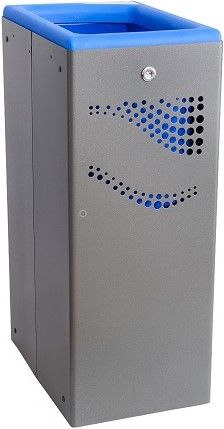 Papeleira modulo met�lico seletivo Azul