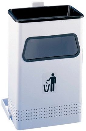 Cinzeiro mais papeleira de parede pintada