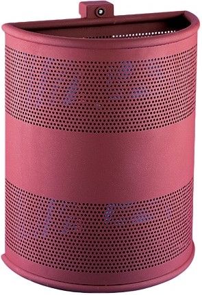 Papeleira de parede meia lua perfurada