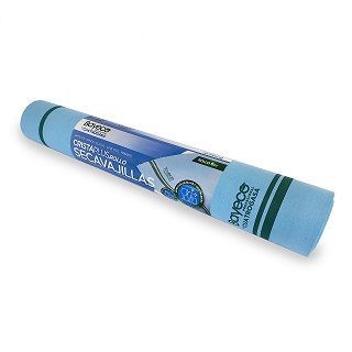 Pano Pro Cristalplus Microfibra para limpeza de vidros azul Rolo 10 Unidades