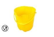 Balde Amarelo antimicrobiano 15 litros uso alimentar