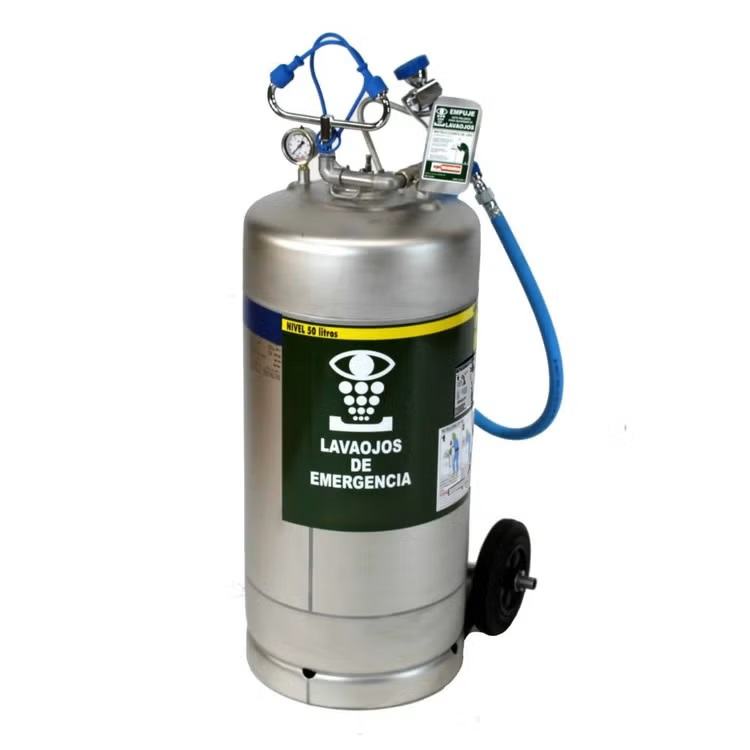 Lava-olhos com duche manual port�til de 50 L