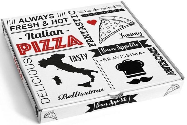 CAIXA PIZZA MICRO-CANELADA KRAFT  30 X 30 X 35 MM 100 UNIDADES