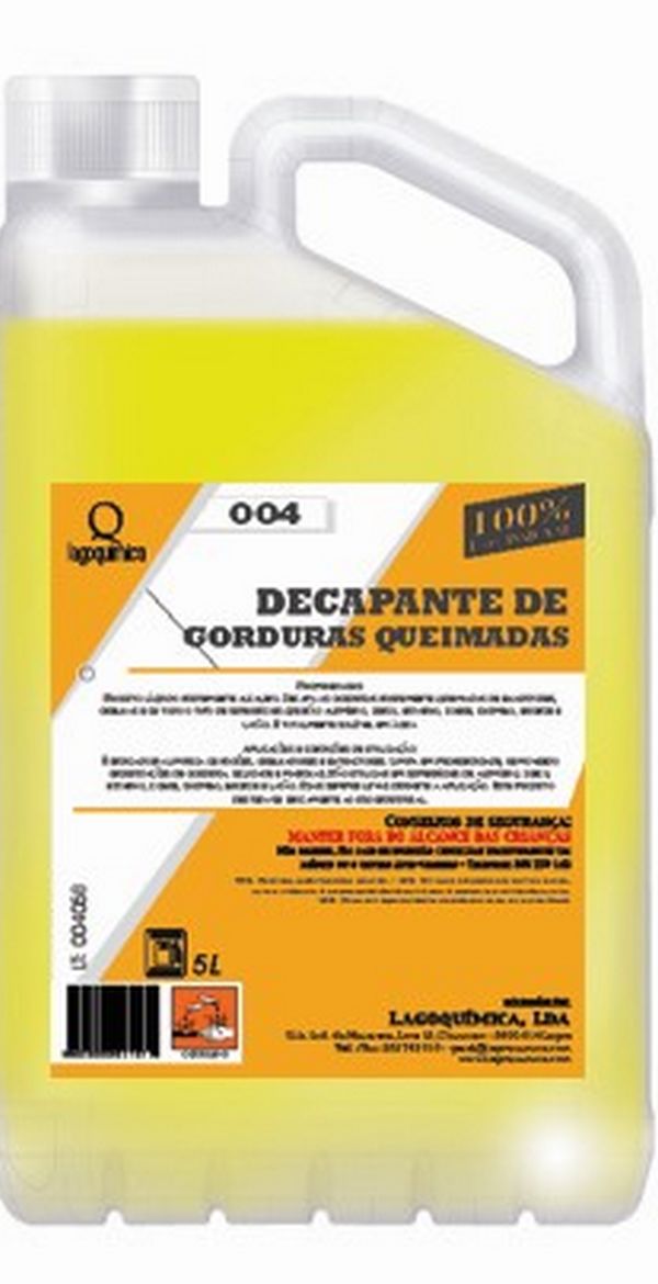 LQ-004 Decapante de Gorduras Queimadas 5 LT
