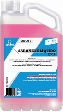 LQ-200 Rosa Sabonete gel para as m�os, perfumado Rosa 5 Lt