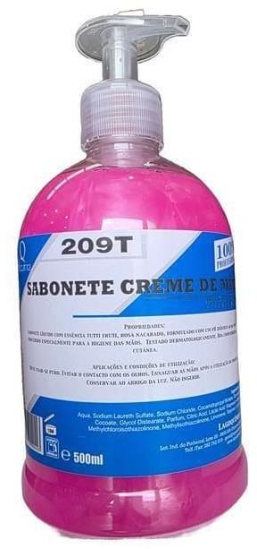 LQ-209 T Creme de m�os com aroma a tutti-fruti 0,500 ml Caixa 12 Unidades