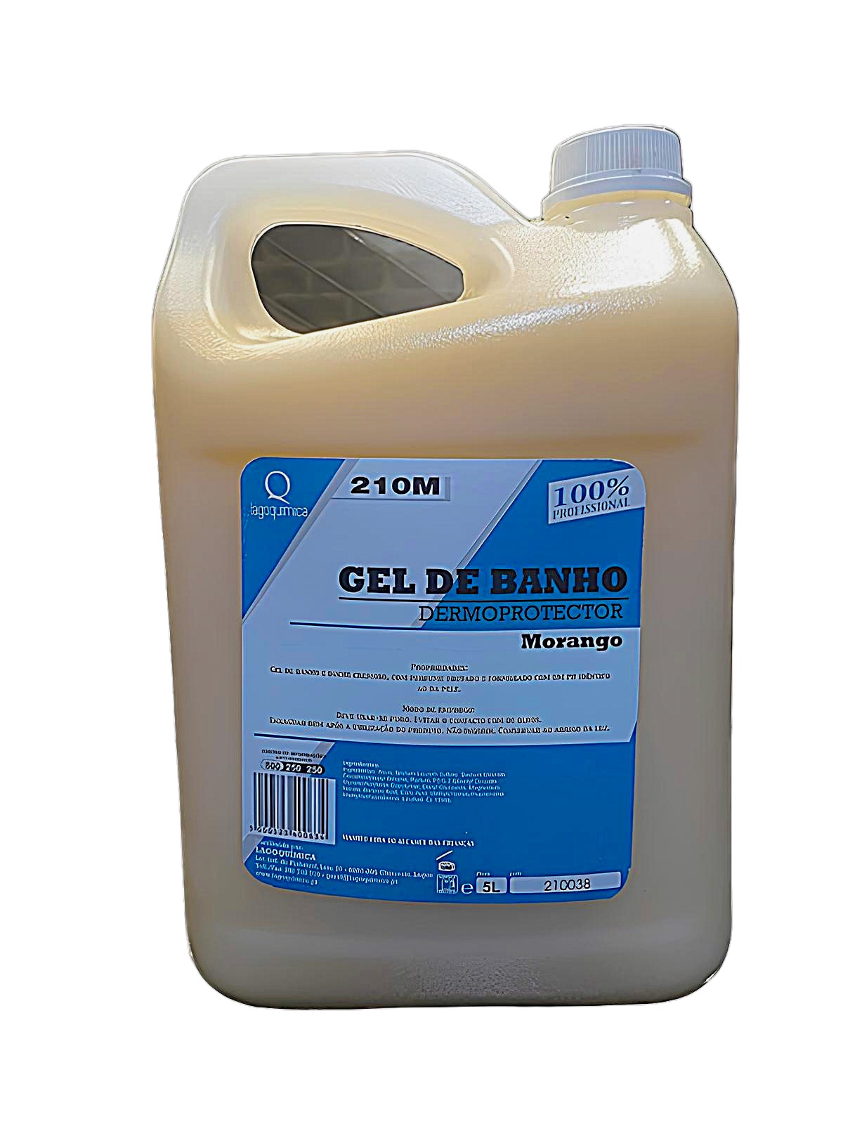 LQ-210M Gel De Banho / Duche  Aroma Morango Jarrican 5 Lt  