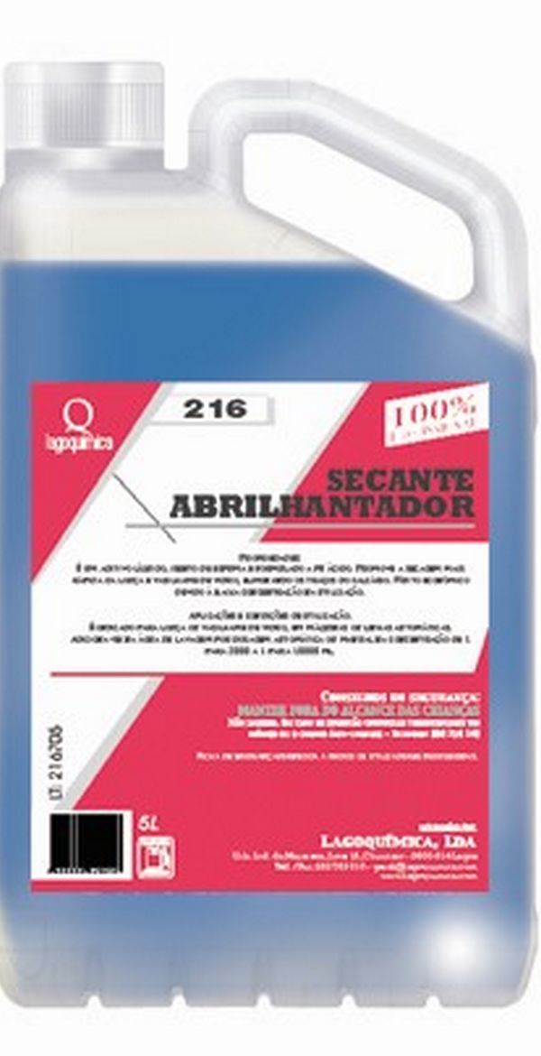 LQ-216  Secante abrilhantador (  VERMELHO ) 20 LT