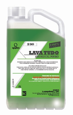 LQ-230 Lava Tudo Amoniacal Pinho 5 LT