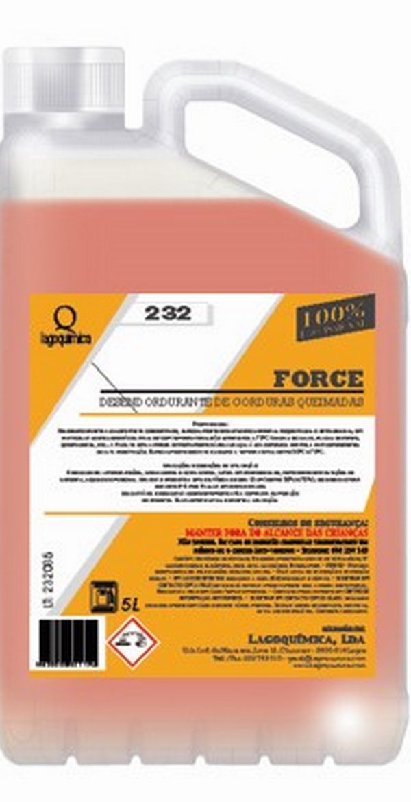 LQ-232 FORCE Desengordurante de Gorduras Queimadas 5 LT