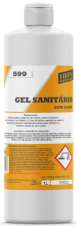 LQ-599 GELSAN P Gel Sanitario com cloro 1 LT 