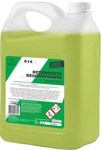 LQ-614 BACTALOE Detergente Desinfectante Bactericida Aloe Vera 5 lt