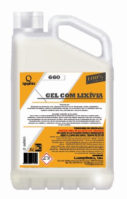LQ-660 DETCLOR LIM�O Detergente Gel com Cloro Activo  5 LT