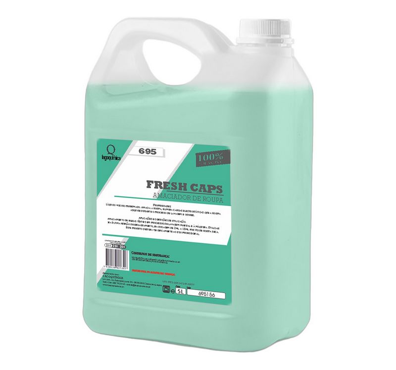LQ-695 FRESH CAPS Amaciador de Roupa 5 lt