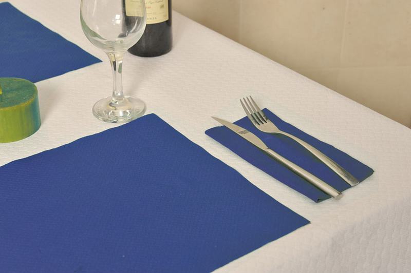 Toalhetes de messa papel 30x40 Cm 40 Gr Azul 500 Unidades 