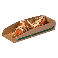 Porta/Pala Cachorro Quente/Hot Dog  Kraft 150 x 60 x 30 mm 100 Unidades