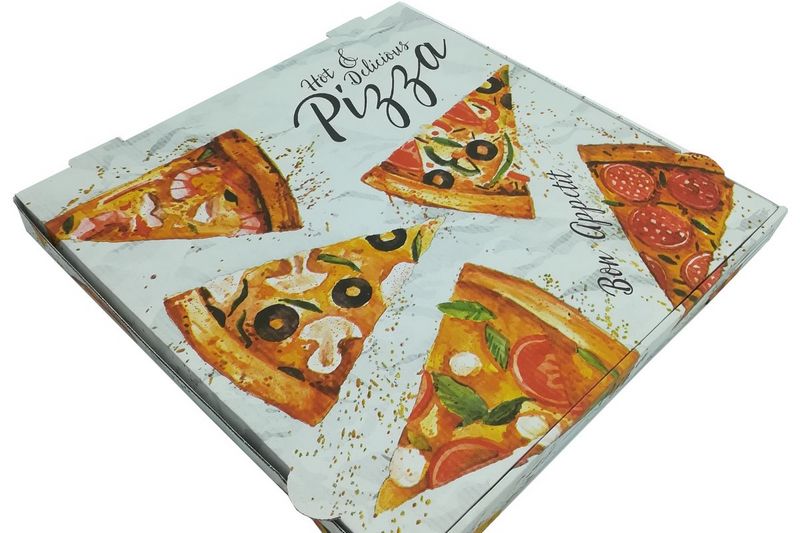 CAIXA PIZZA MICRO-CANELADA  - 30X30 X4.00 CM.(100 UNID.)