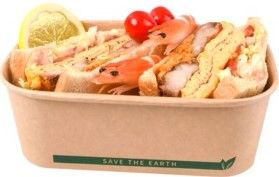 Embalagem em cart�o Kraft Rectangular 750 ML pack 50 unidades 