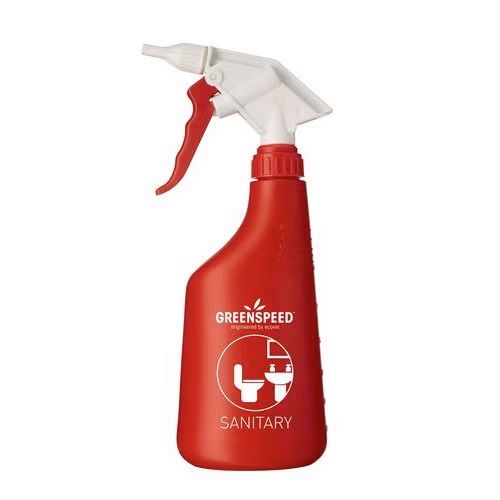 Frasco / Garrafa /de Pl�stico Spray Vermelha Sanit�rios 650 ml  