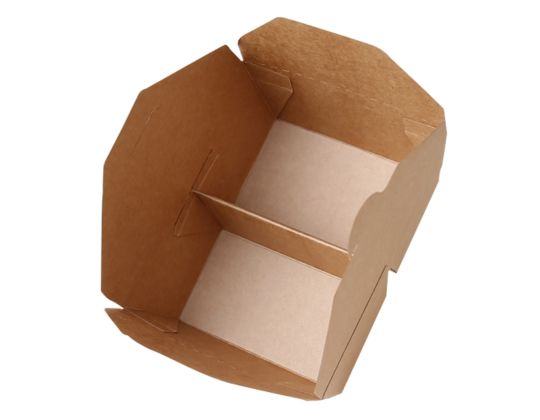 Caixa Cart�o Take Away Kraft  2 Compartimentos Medidas: 170 x 135 x 65 mm. Capacidade �  45 OZ - 1000 ml.50 Unidades