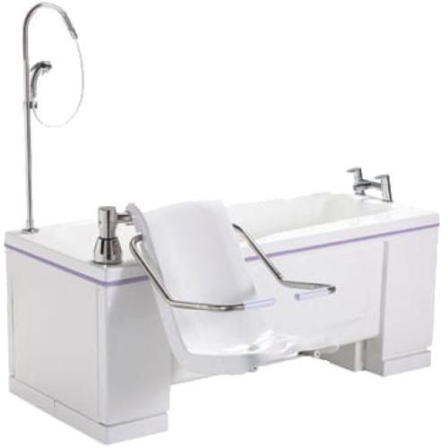 Banheira com assento com elevador el�ctrico integrado e altura regul�vel