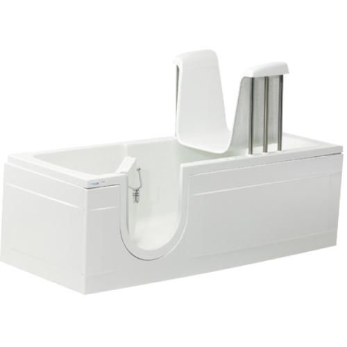 Banheira com assento de eleva��o el�ctrica e porta estanque