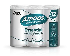 Papel Higi�nico 2 Folhas AMOOS Prof Essential 24 Mt 9 X 12 = 108 Rolos