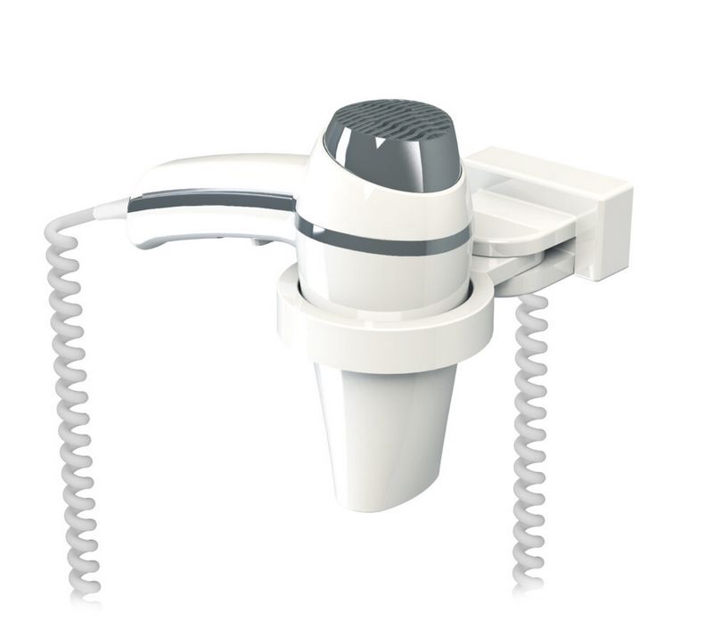 Secador de Cabelo  Clipper blanco + soporte universal
