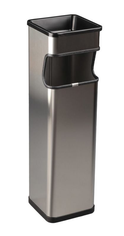 Cinzeiro e Papeleira inox Quadrada 20L