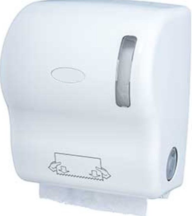 Toalheiro Auto Corte ABS Branco/Toalheiro de Papel/Rolo 