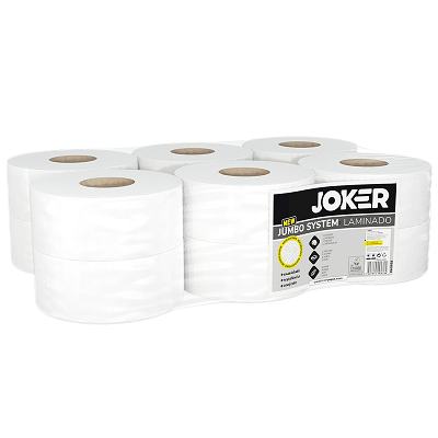 Papel Higi�nico Jumbo SYSTEM Laminado 2 Fls Joker  Emb 12 Rolos 