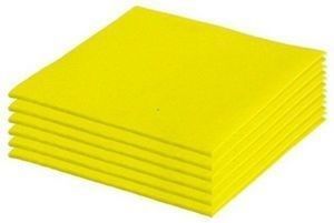 Pano Amarelo Cortado 38 x 40 cm Pack 10