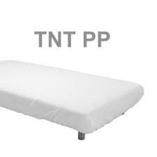 Len��is branco em TNT de polipropileno n�o ajust�vel 150x200 cm Pack 5 Unidades