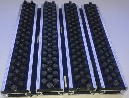 Tapete aluflex escova tripla alum�nio+escova tripla