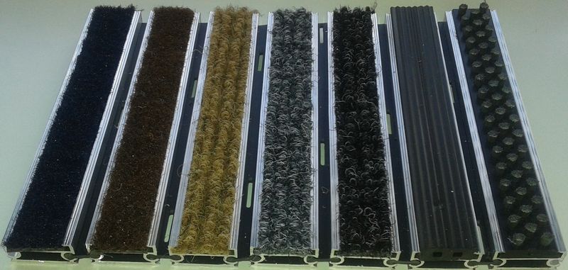 Tapete aluflex combinado alcatifa + borracha +escova 18-22mm espessura PRE�O M2