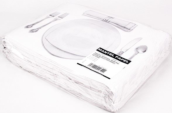 Toalhete papel 30x40 branco  40gr E Deco. Victoria 500 Unidades