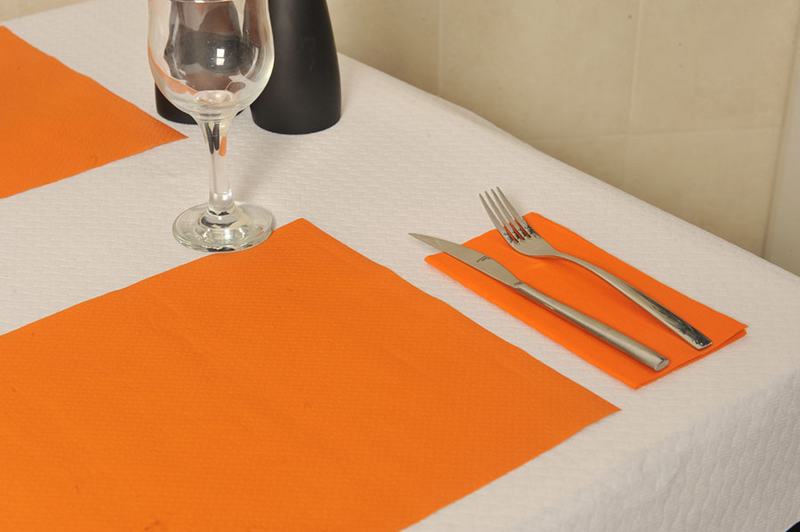 Toalhetes de mesa 30x40 Cm Laranja CELULOSE 500 Unidades
