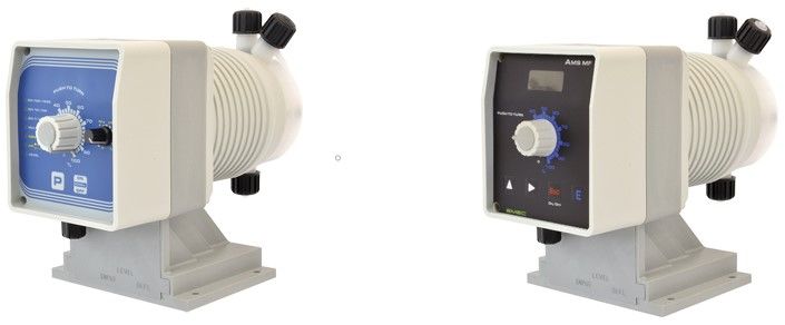 Bomba dosificadora electromagn�tica com regula��o de frequ�ncia e de volume de injec��o.