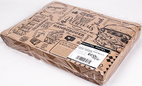 Toalhete Papel  Eco Nature 40Gr 30x40 Cm Deco.Burguer 500 Unidades