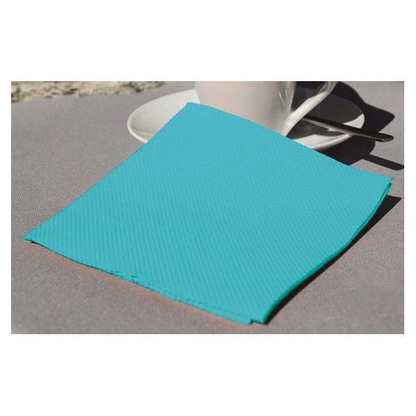 Guardanapos Papel Ponta-Ponta 20X20 Azul Turquesa 24X100=2400 Fls