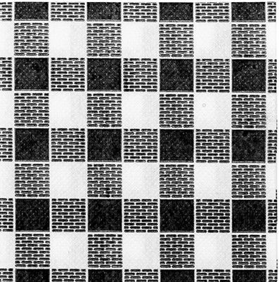 Guardanapos P Ponta-Ponta 20X20 Branco Preto Vichy 30X100=3000 Fl