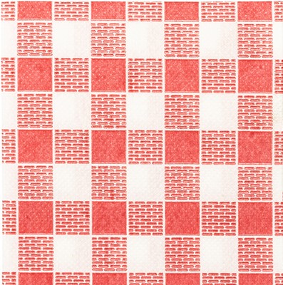 Guardanapos P Ponta-Ponta 20X20 Br Vermelho Vichy 30X100=3000 Folhas
