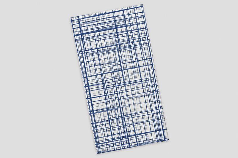 Guardanapo P/P 1/6 - 30 X 40 Deco. Urban Azul  - 12 X 100 =  1200 uds 