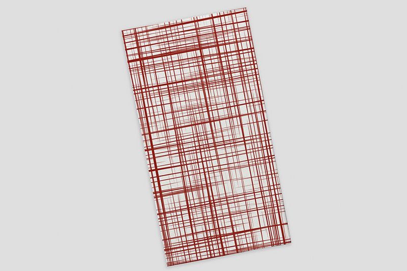 Guardanapo P/P 1/6 -30 X 40 Deco. Urban Bordeaux 12X100 =1200 uds